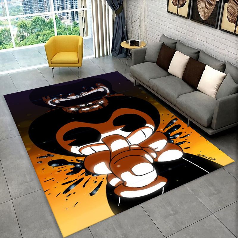 3D B-Bendy ホラーゲーム風のカーペット。リビング、 - Kids Outdoor Area のレビューと価格