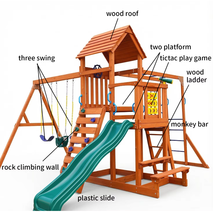 丈夫な素材で作られた、子供用のクライミングフレーム、屋外用プ - Kids Outdoor Climbing Frame のレビューと価格