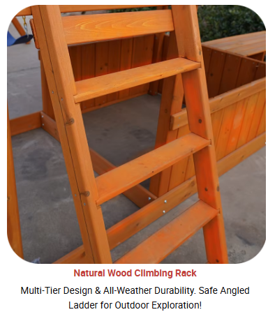 丈夫な素材で作られた、子供用のクライミングフレーム、屋外用プ - Kids Outdoor Climbing Frame のレビューと価格